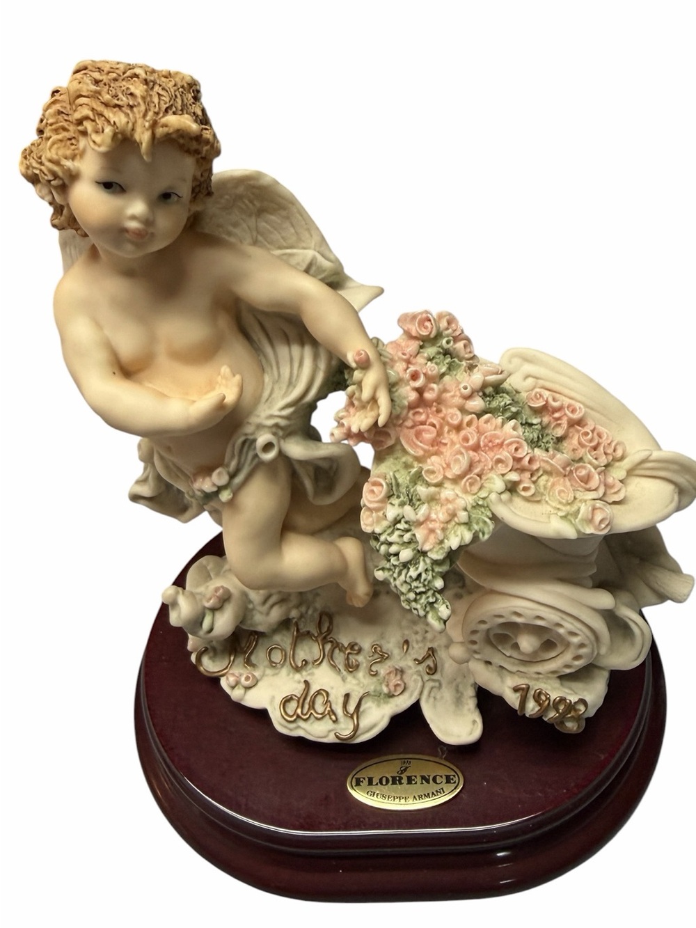Giuseppe Armani Florence “Mother’s Bouquet” 1998 Mother’s Day Angel Figurine